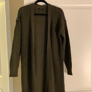 Green long cardigan- brand new